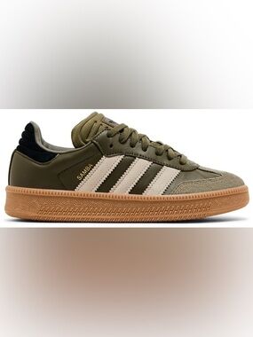 adidas Samba XLG 'Olive Strata Sneaker with Cream Stripes